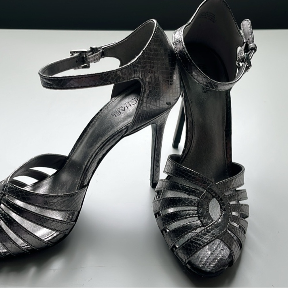 Michael Kors Silver Strappy Heels